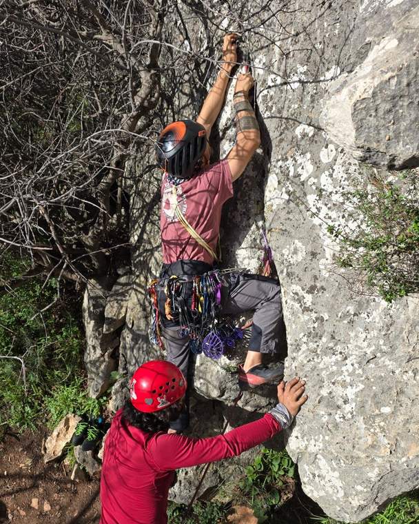 AMPC adventure climbing at Rock of Chasampoulion, Paphos